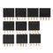 50pcs 2.54mm 2x4P 8P Double Row Female Straight Pin Header Needle Socket Pin Strip