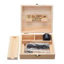 5Pcs Wooden Storage Box Tools Kit Smoke Grinder Set Rolled Paper Pipes