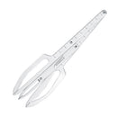 Stainless Steel Light Durable Eyebrow Embroidery Triangular Ruler Accurate Measurement