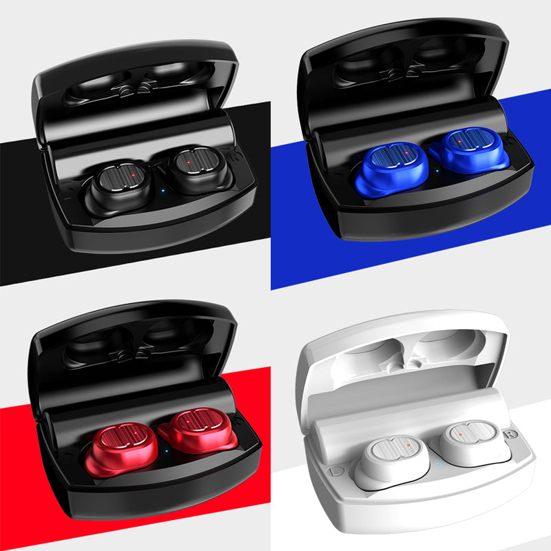 TWS bluetooth 5.0 Earphone 4D Hi-Fi Headset Binaural Stereo Call Waterproof Headphone With 2200mAh Power Bank