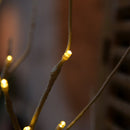 60CM Battery Power Silver Birch LED Tree Lamp Warm White Night Light Festival Christmas Decor Gift