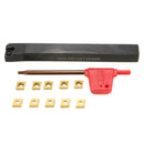 Machifit SCLCR1010H06 10x100mm Lathe Turning Tool Holder With 10pcs CCMT0602 Inserts