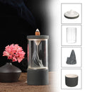 Backflow Incense Burner Censer Ceramic Glass Cup Dragon Home Decor