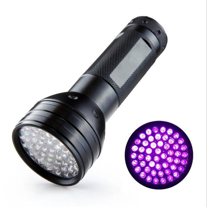 XANES 51xLED UV LED 395NM 3W Power Aluminum Ultraviolet UV Flashlight AA