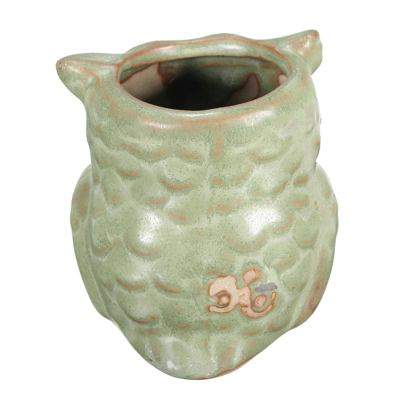 Garden Ceramic Owl Mini Flower Pot Succulent Plants Planters Office Desk Decor