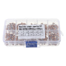 500pcs 10Values*50pcs 0.1uF-10uF(104~106) 50V Multilayer Ceramic Capacitor Assorted Kit Assortment Set with Storage Box