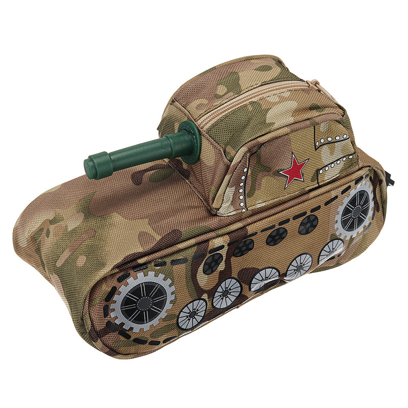 Novelty Tank Shaped Pencil Case Large Capacity Student Stationery Pen Bag Pouch Storage Box