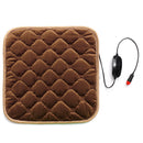 Electric Car Seat Heated Cushion Heater Pad Cover Down Feature Cotton with Switch 12V 24W