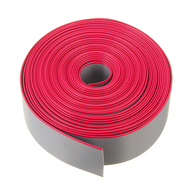 5M 1.27mm Pitch 20 Pin 20P Grey Gray Flat Ribbon Data Cable Wire Connector AWG28 300V