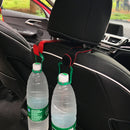 Leather Aluminum Alloy Car Back Seat Headrest Hanger Car Hook Drink Holder