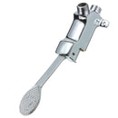 Single Cold Faucet Outlet Foot Plate 1m Flexible Hose Foot Pedal Valve Lab Home Kitchen