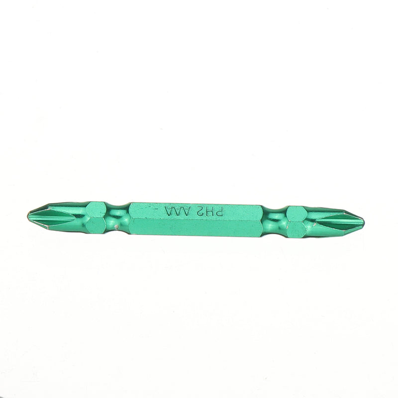 10pcs 65mm PH2 Double Head Magnetic Screwdriver Bits Set 1/4 Inch Hex Shank Colorful Screwdriver Bit