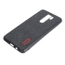 Bakeey Luxury Fabric Splice Soft Silicone Edge Shockproof Protective Case For Xiaomi Redmi Note 8 Pro