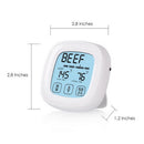 Digital Food Thermometer Timer for Kitchen Barbecue Measuring Tool