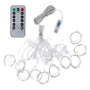 3M*3M USB 300 LED Curtain String Light With 10 Hooks for Outdoor Festival Decor Christmas Wedding DC5V