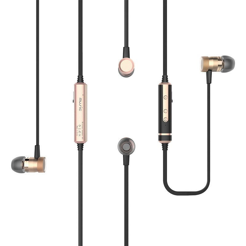 Picun H6 Wireless bluetooth Earphone Magnetic Bass IPX4 Waterproof Sports Headset Earphones With Mic