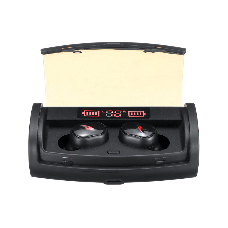 M18 Mini TWS Wireless bluetooth 5.0 Earphone Digital Display IPX5 Waterproof Sports Gaming Headphones With Charging Box