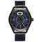 WEIDE UV1701 Unique Design Men Wrist Watch Leather Strap Casual Style Quartz Watch