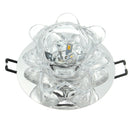 Modern 3W Crystal LED Lotus Ceiling Light Fixture Flush Mounted Lamp for Aisle Hallway