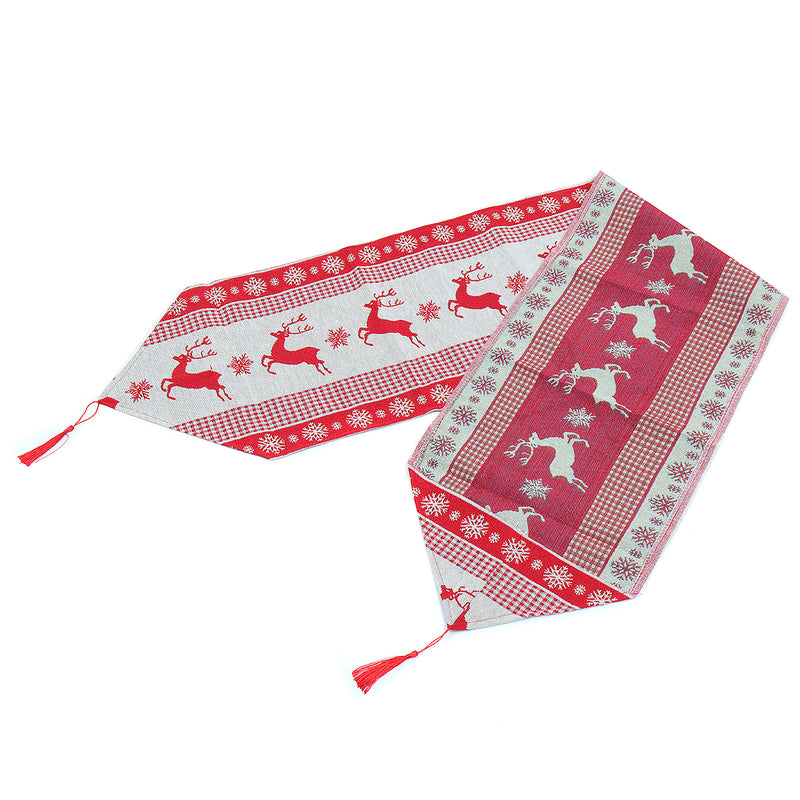 Christmas Cotton Linen Tablecloth Dining Room Table Runners Wedding Party Decor