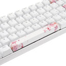 Five-sided Dyesub PBT OEM Profile sakura Space Bar 6.25u Novelty Keycap + ESC Enter Keycaps