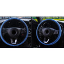37-39cm Leather Car Truck Steering Wheel Covers Breathable Anti-Slip Comfortable