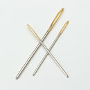18Pcs 3 sizes Large Knitting Sewing Needles Gold Eye Needle Embroidery Tapestry DIY Tools