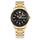 NAVIFORCE 9109 Calendar Men Wrist Watch Business Style Stainless Steel Quartz Watch