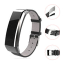 Mijobs Leather Watch Strap Replacement Watch Band for Huawei Band 2 Pro B29 B19
