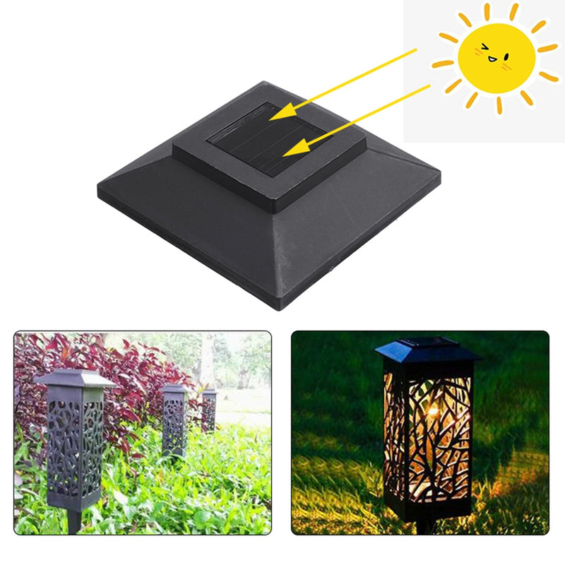 Solar LED Landscape Lawn Lamp Torch Garden Lantern Light Outdoor Waterproof