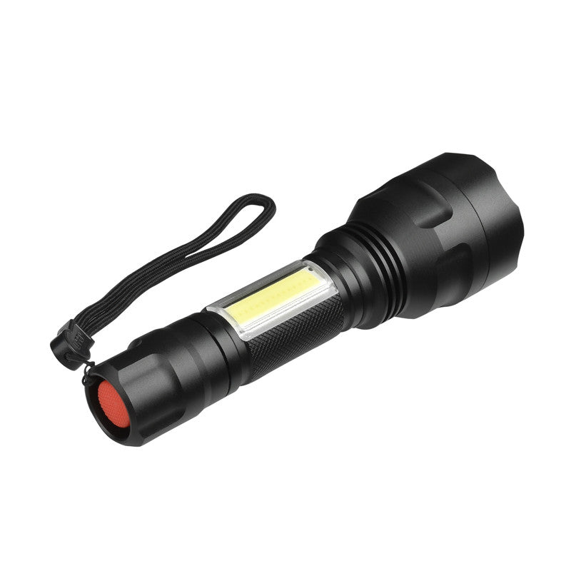 XANES C8-COB T6+COB 1000Lumens 4Modes Brightness Tactical LED Flashlight