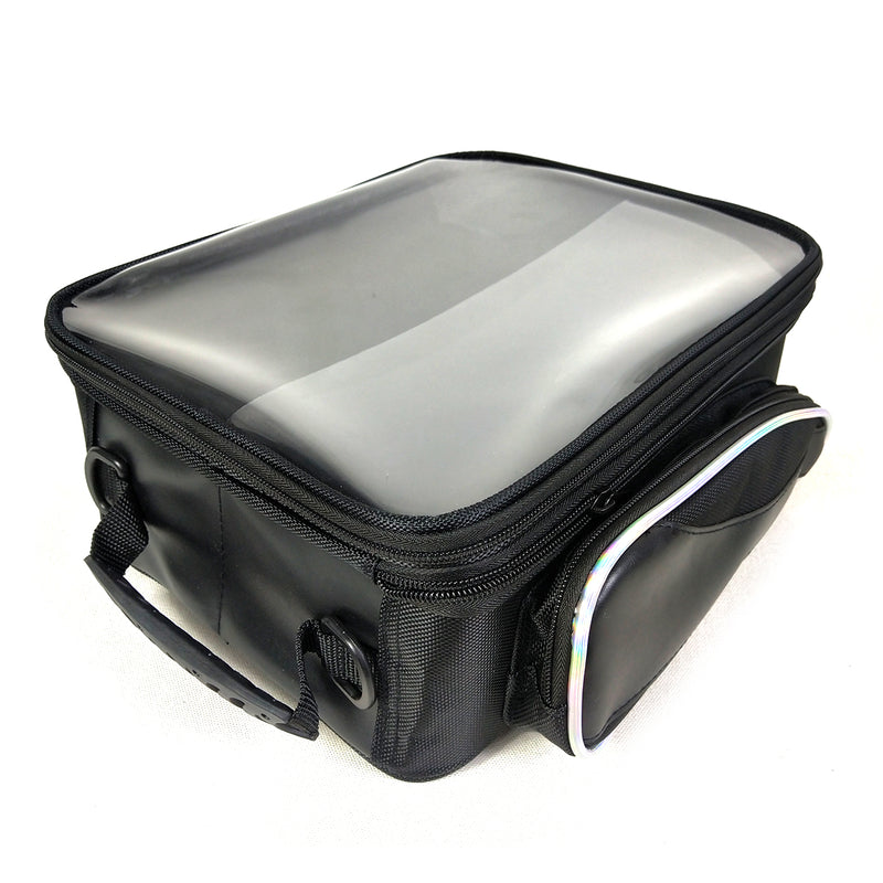 Expandable Magnetic Touch Screen Motorcycle Oil Gas Fuel Tank Helmet Bag Saddlebags Pouch Smartphones GPS Storage Racing Waterproof