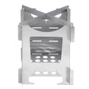 Outdoor Mini Firewood Alcohol Burning Cooking Stove Stainless Steel Burner Furnace Camping Picnic BBQ