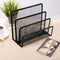 Black Mesh File Holder Letter Sorter Document Tray Office Desktop File Organizer Holder