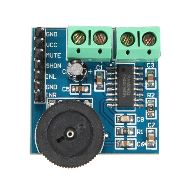 5V PAM8403 3W*2 Dual Channel Audio Amplifier ModulE Class D Power Volume Adjustable