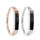 Stainless Steel Jewelry Watch Wristband Release Replacement For Fitbit Alta/HR