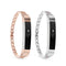 Stainless Steel Jewelry Watch Wristband Release Replacement For Fitbit Alta/HR