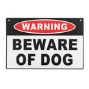 200x300mm Warning Beware of Dog Aluminium Safety Warning Sign House Door Wall Sticker