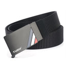 TUSHI 125cm Thick Nylon Belt Quick Release Metal Buckle Business Tactical Belt