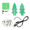Upgraded Version DIY Colorful Christmas Tree Electronic Production Kit With Power Cable