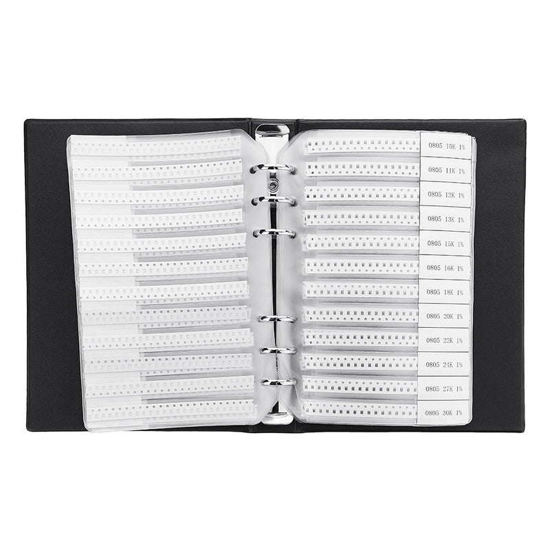 4250pcs 170 Values 0805 SMD Chip Resistor 1% 0-10M Assortment Kit Sample Book