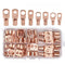260 PCS SC6-SC25 Copper Ring Lug Terminal Mixed Shrink Tubing Cover With Box