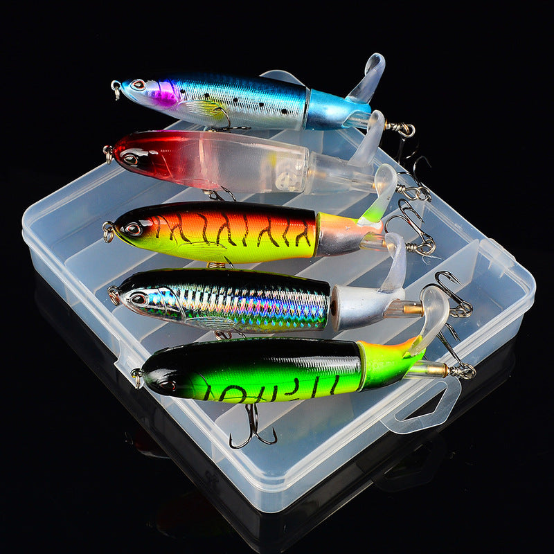 PROBEROS 5 Pcs 110/145mm Fishing Lure Rotation Artificial Fishing Hooks Fishing Hard Bait
