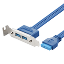 USB 3.0 to 20 Pin Chassis Baffle Line PCI Bit Expansion Cable For Data