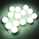 5M 14LEDs Hollywood Style White LED Vanity Mirror Lights Kit + US Adaptor+Dimmer DC12V