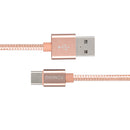 FONENG Metal Alloy  1M TYPE-C Nylon Braid USB Charging Cable for Tablet Cell Phone