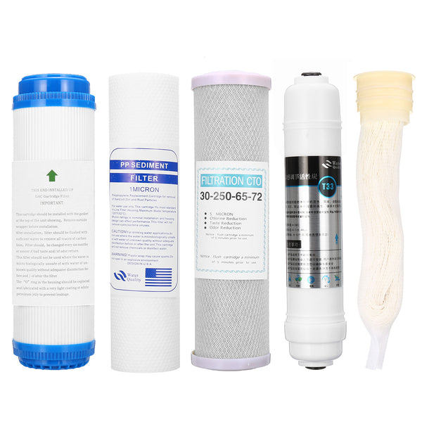 5 Stage Undersink Drinking Reverse Osmosis Syste PP UFD CTO UM T33 Water Filter