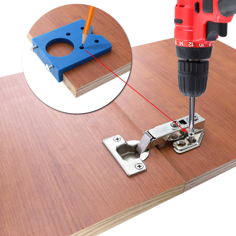 35mm Hinge Jig ABS Plastic Hinge Installation Wood Drill Guide Hinge Hole Boring Furniture Door Cabinets Tool For Carpentry