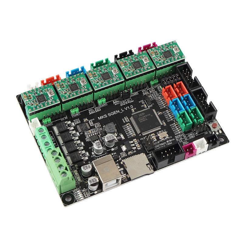 MKS SGen-L 32-Bit ARM Mainboard + 5Pcs A4988 Stepper Driver Kit for 3D Printer Support Reprap/Marlin2.0