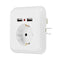 Excellway 250V 2.4A Dual USB Ports Wall Socket Switch Charger EU Plug Mount Power Adapter Outlet Panel